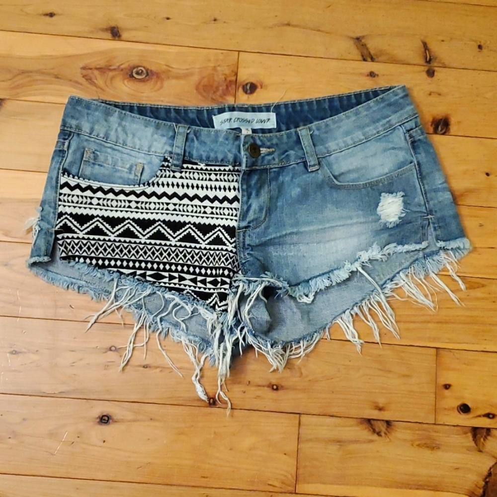 Denim Booty Shorts Size 7